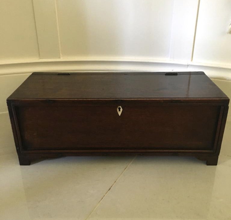 George III Antique Mahogany Tea Caddy